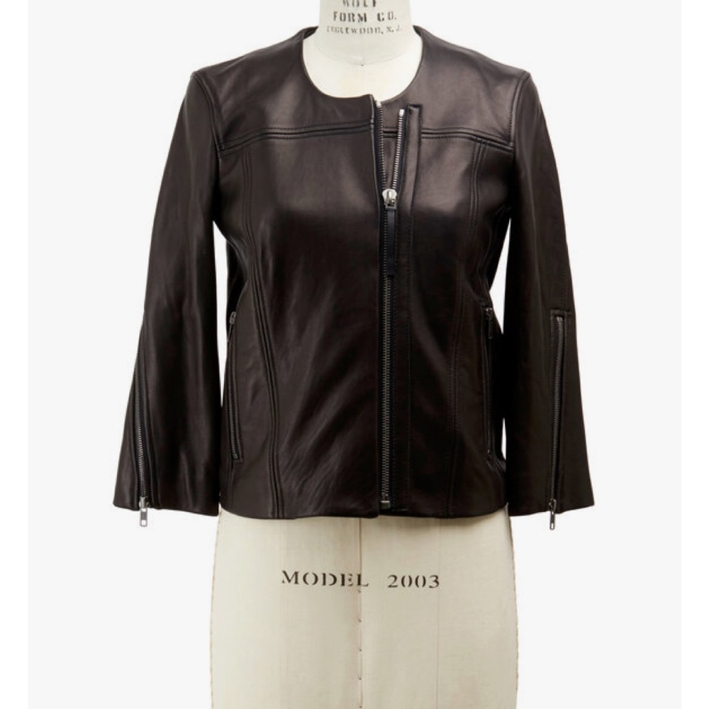 Helmut Lang black Leather Jacket